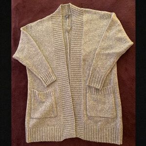 Aerie Grey Sweater Cardigan Open Front Brand New!